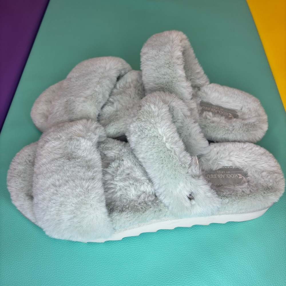 Koolaburra by UGG Faux Fur Slippers Women’s Size 10 - Picture 4 of 16